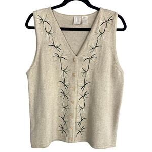 Vintage Clifford & Wills Embellished Sweater Vest Size M